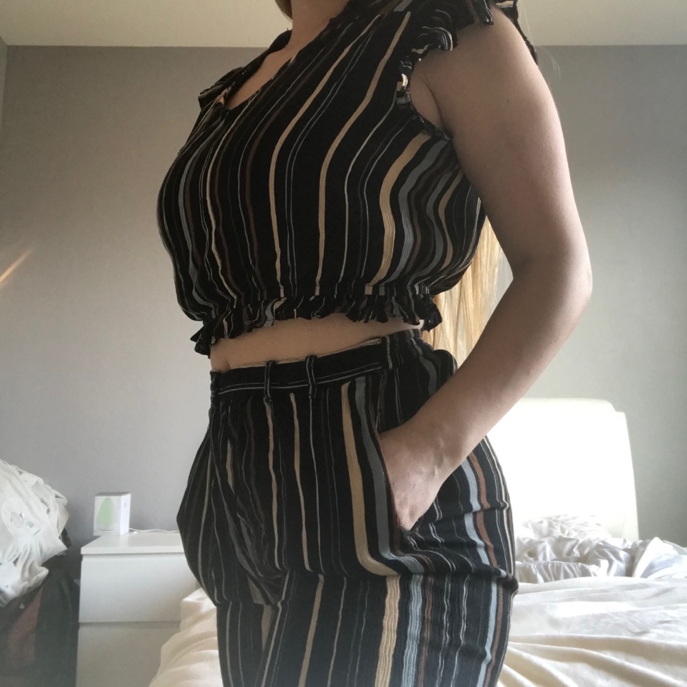 Striped Two Piece Set - Picture 2 of 6